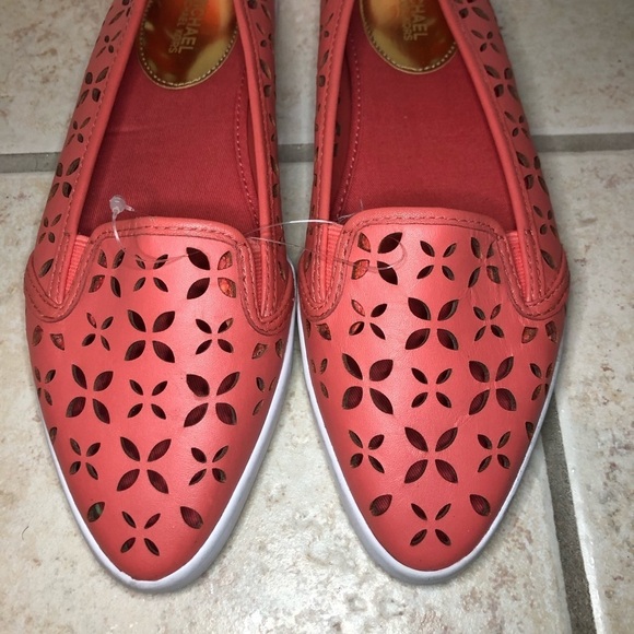 MICHEAL Micheal Kors Pink Spring Step Tulisa Slip On Shoes Size 8.5 - Picture 2 of 7